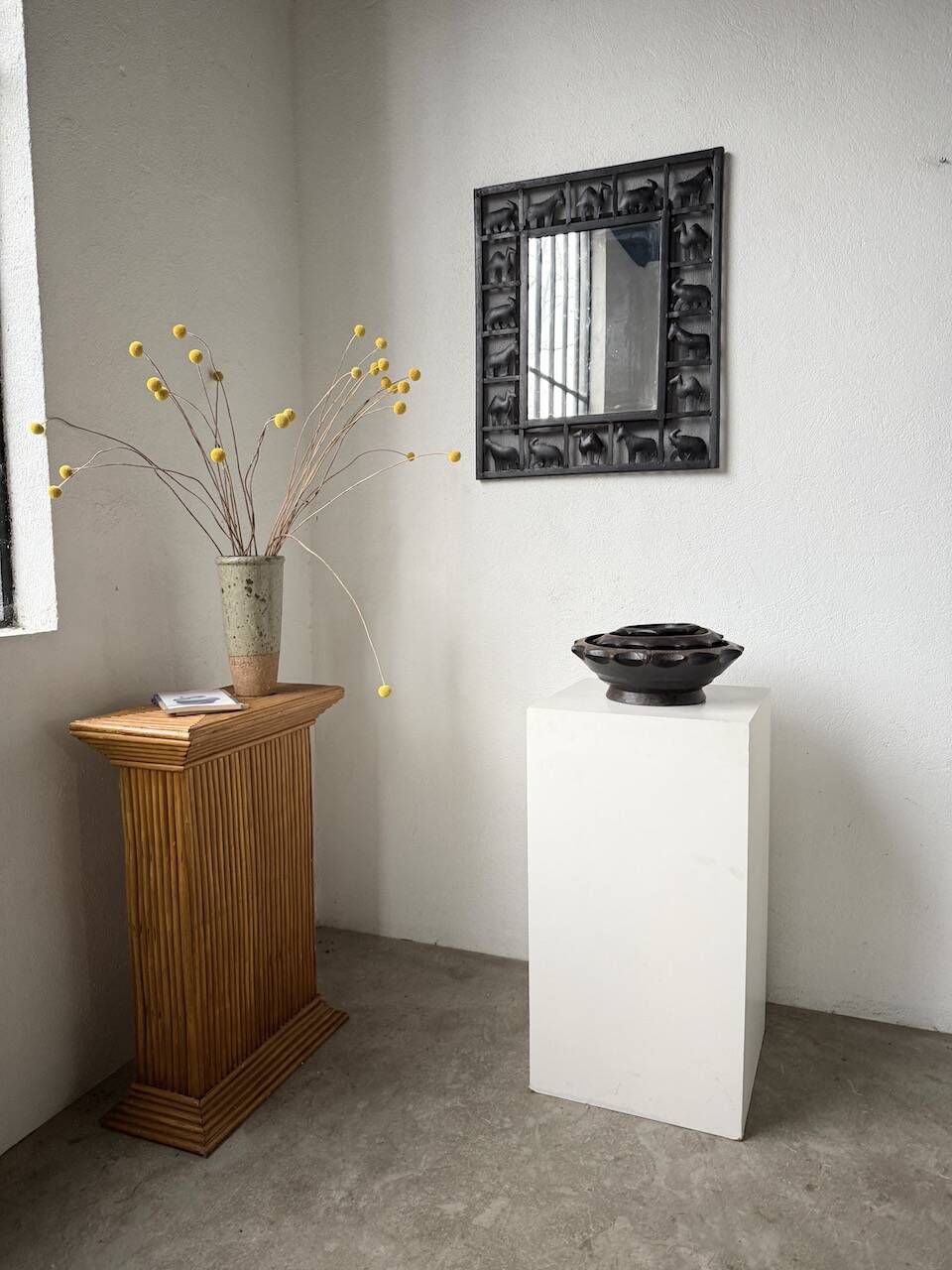 Brutalist wooden dishes, Savoyard popular art.