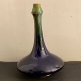 Vase soliflore en céramique française vernissée, 1920