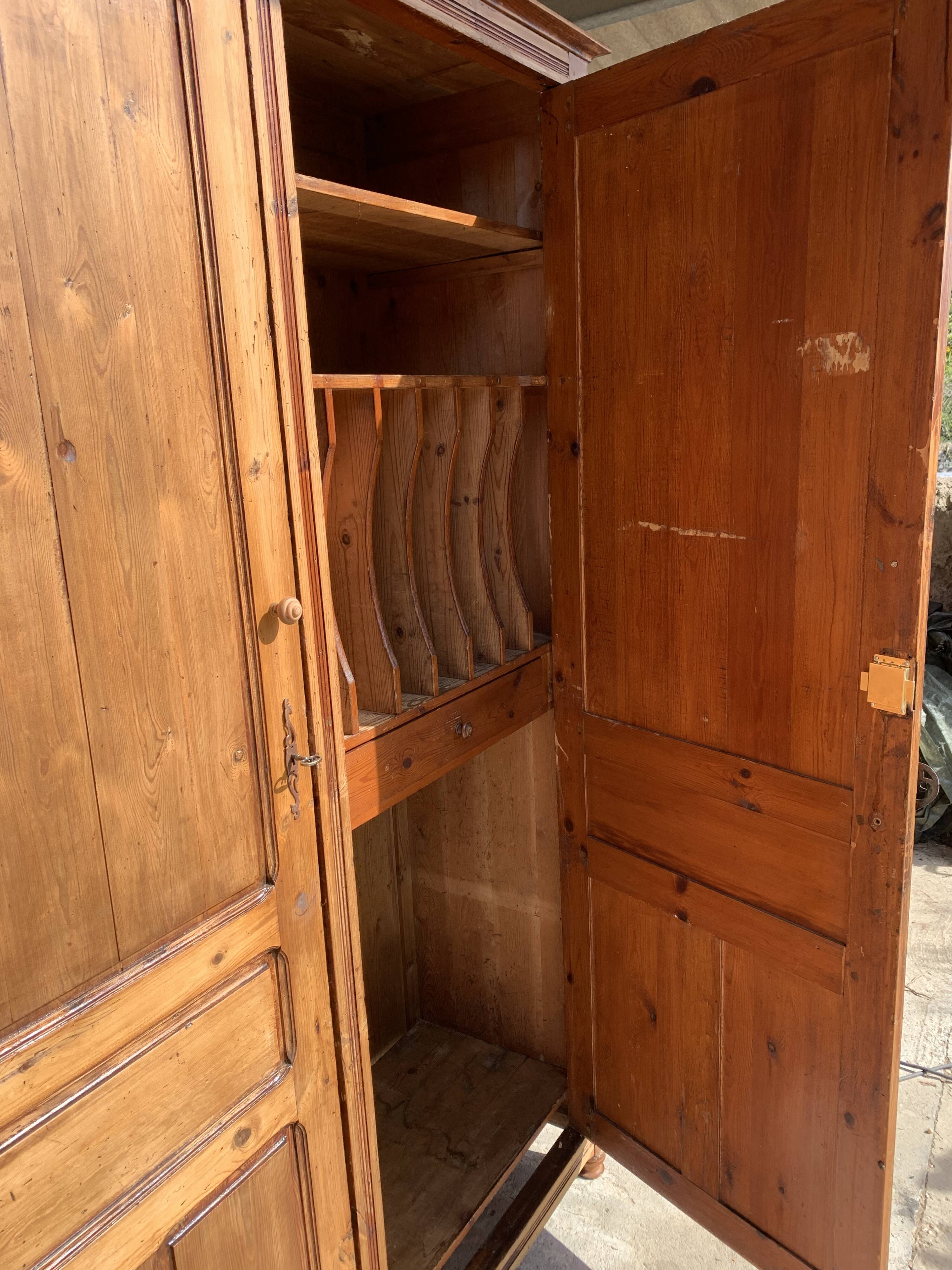 Large pine wardrobe