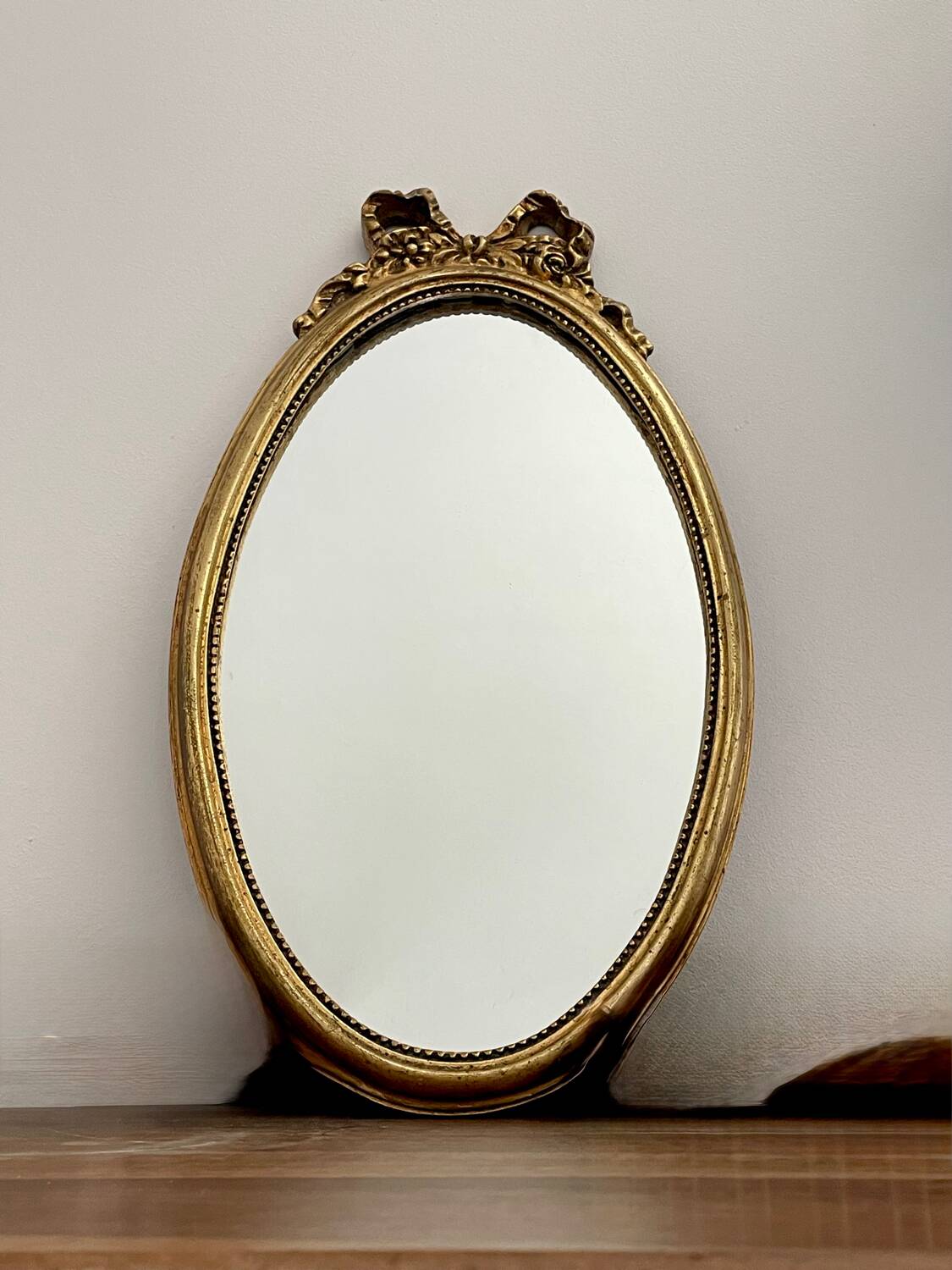 Vintage gold mirror
