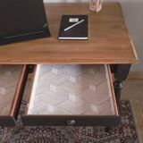 Console, desk