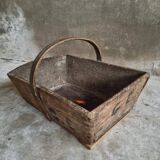Antique picking basket harvest tray picking basket french