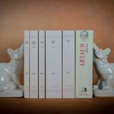 Louis FONTINELLE - Pair of fox-shaped bookends