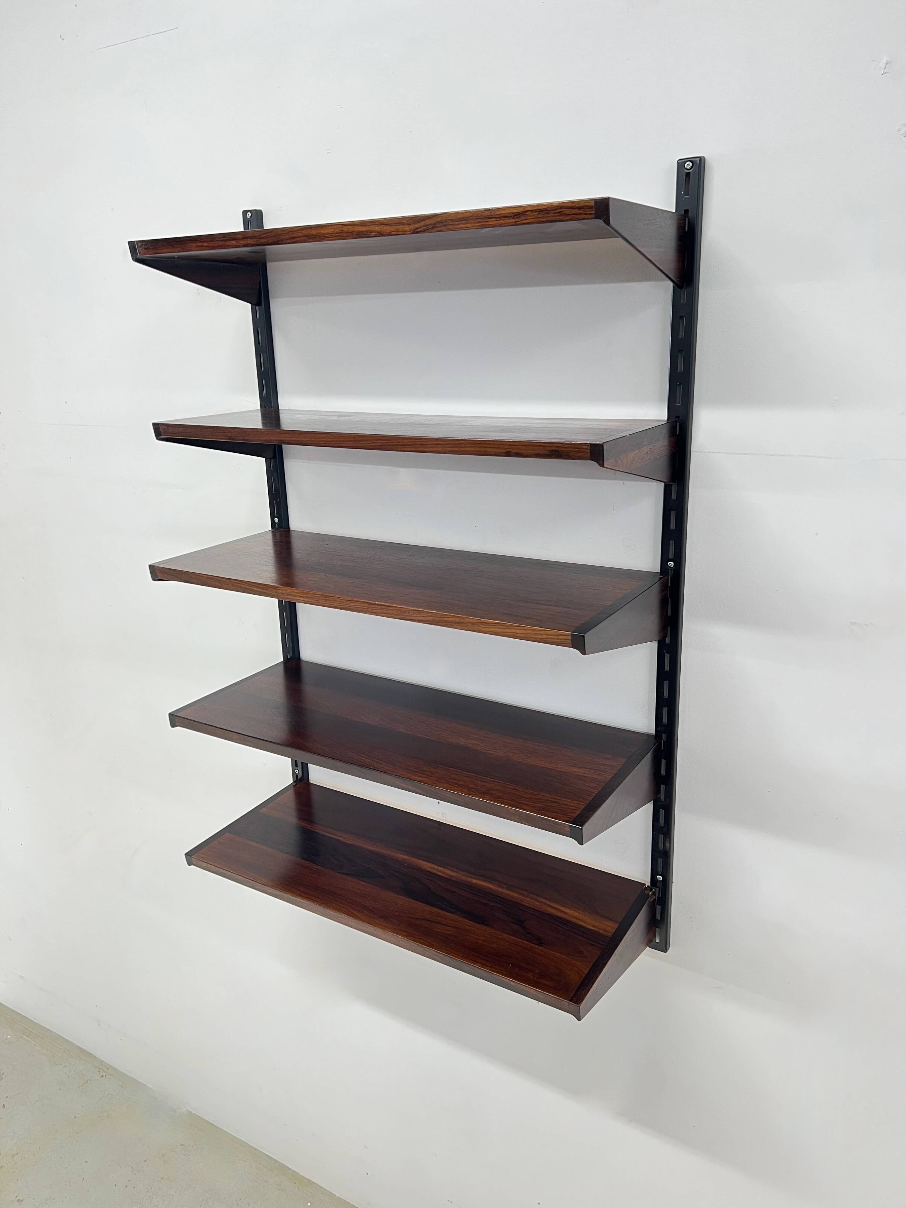 Rosewood Shelves By kai Kristiansen For Feldballes
