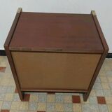 Ancien table de chevet style bateau vintage
