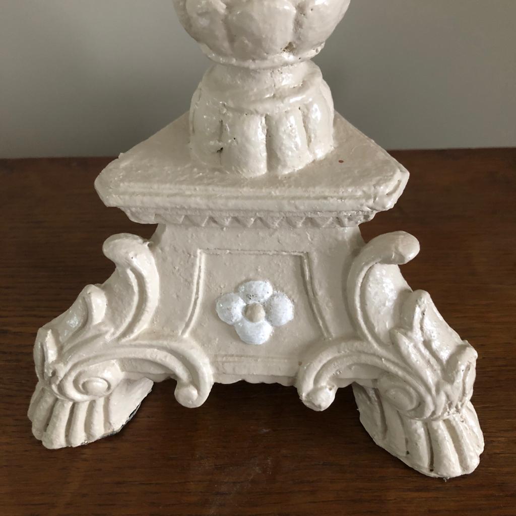 Pair of column candle holders