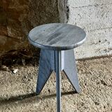 Tabouret en bois vintage de style rustique