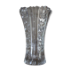 Vase style Art Nouveau en verre ciselé à décor de fleurs