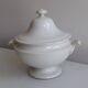 White porcelain soup bowl from Creil & Montereau - xixth century