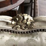 Two Louis XV style armchairs