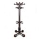 Coat rack by Charles Dudouyt in solid oak.
