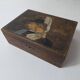 Old Bretagne Quimper correspondence box signed Olivier