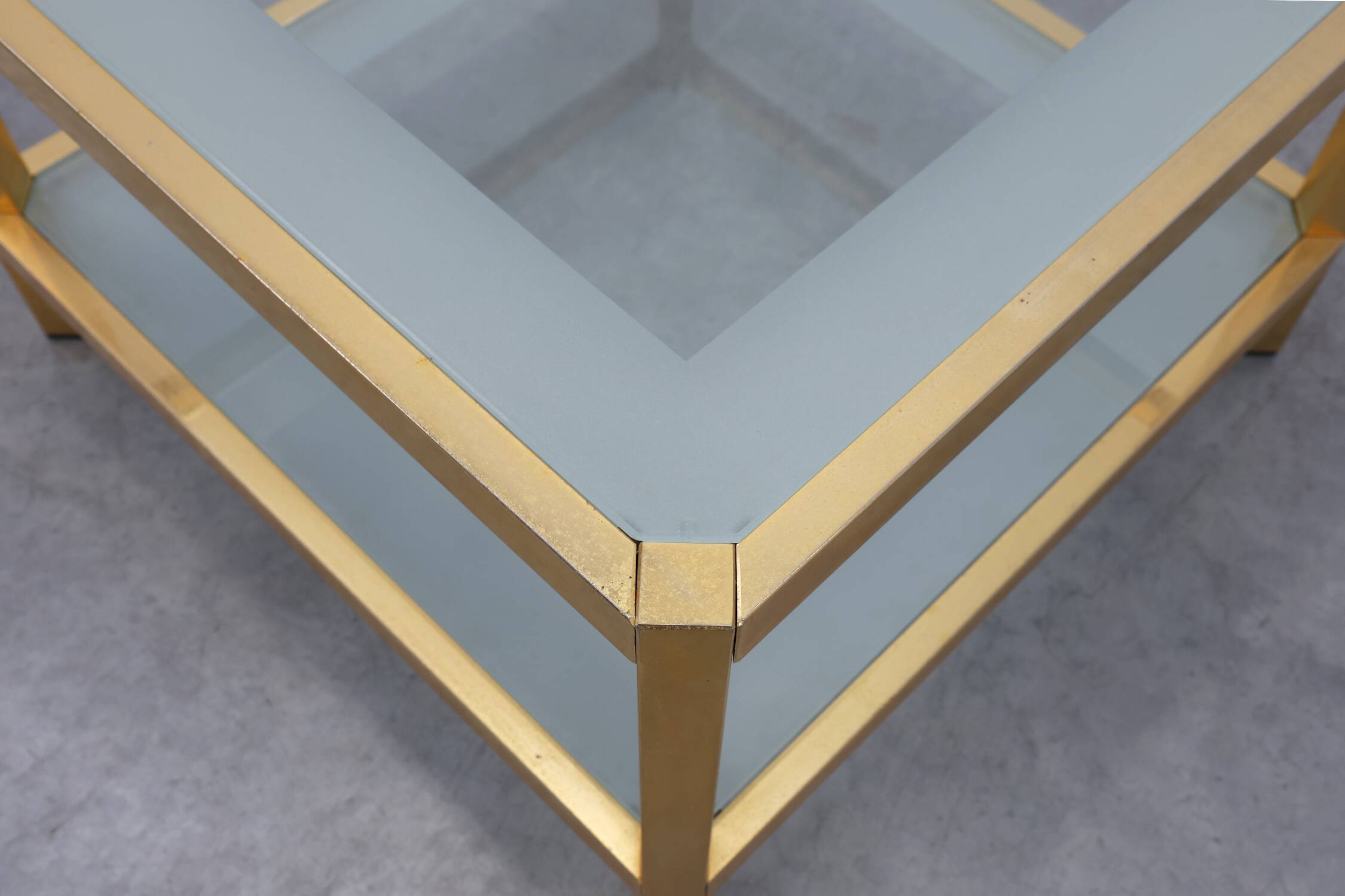 Table basse carrée Mid-Century par Fedam, Belgique