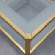 Table basse carrée Mid-Century par Fedam, Belgique