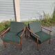 Paire de fauteuils boomerang, années 70
