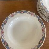 Lot of 10 Digoin soup plates early 20th century