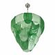 Modern Green Petals Murano-Style Glass Chandelier