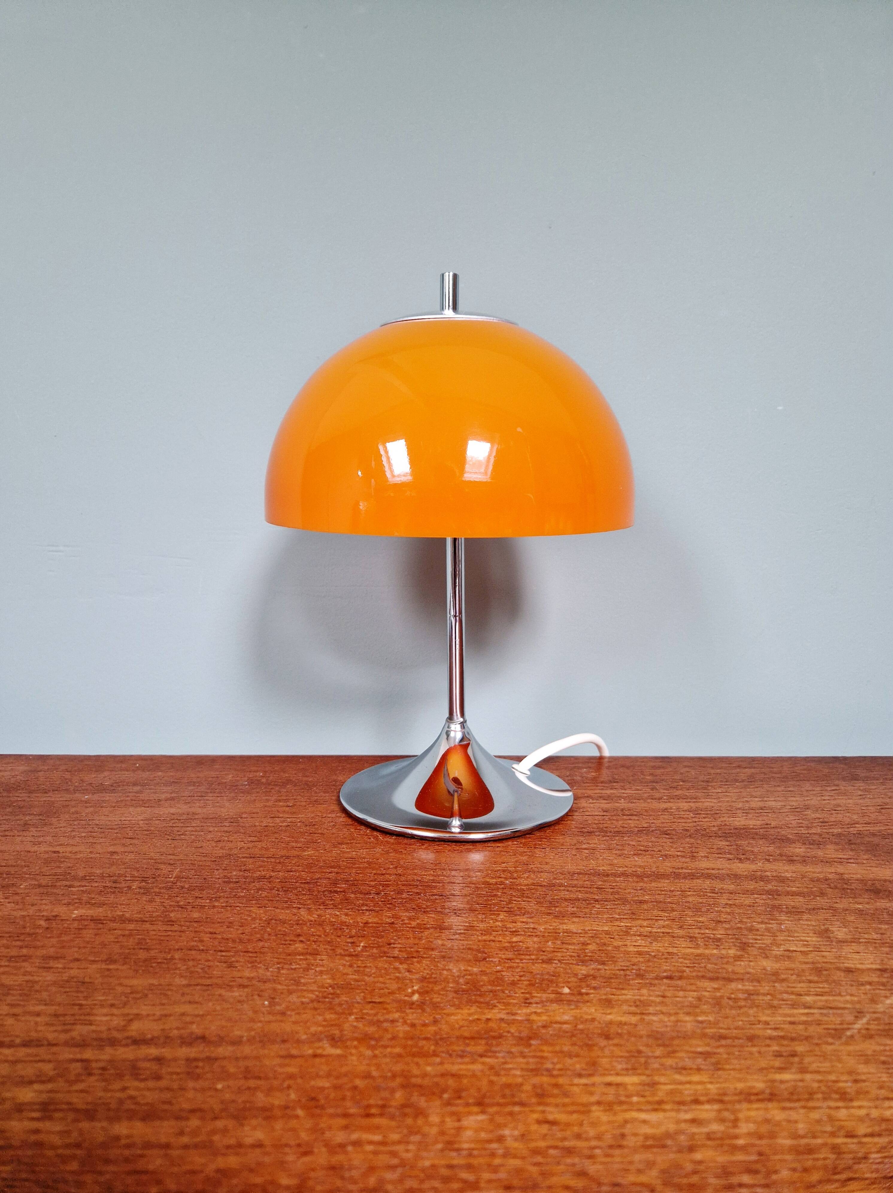 Lampe champignon Space Age, design Frank Bentler, Wila, 1970's