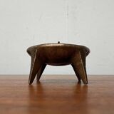 Brutalist Mid-Century Candle Holder in Bronze, 1960s