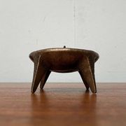 Bougeoir Brutaliste du Milieu du Siècle en Bronze, années 1960