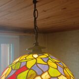 Tiffany-style pendant light – Ø 30 cm – genuine glass – heavy