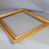 19th century frame gilded stucco wood, beaded interior edges, 47x39 cm, leaf 41.8x32.7 cm SB