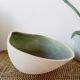 Large vintage shell in glazed ceramic