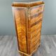 Marquetry Drop-Leaf Secretary, Louis XV Style, 19th Century