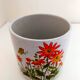 pot or cache stoneware pot decoration flowers
