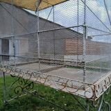 Aviary bird cage wrought iron 20th