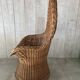 Vintage wicker armchair