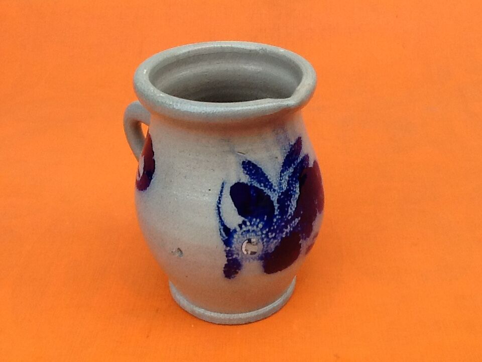 Pitcher grés d'alsace floral decoration
