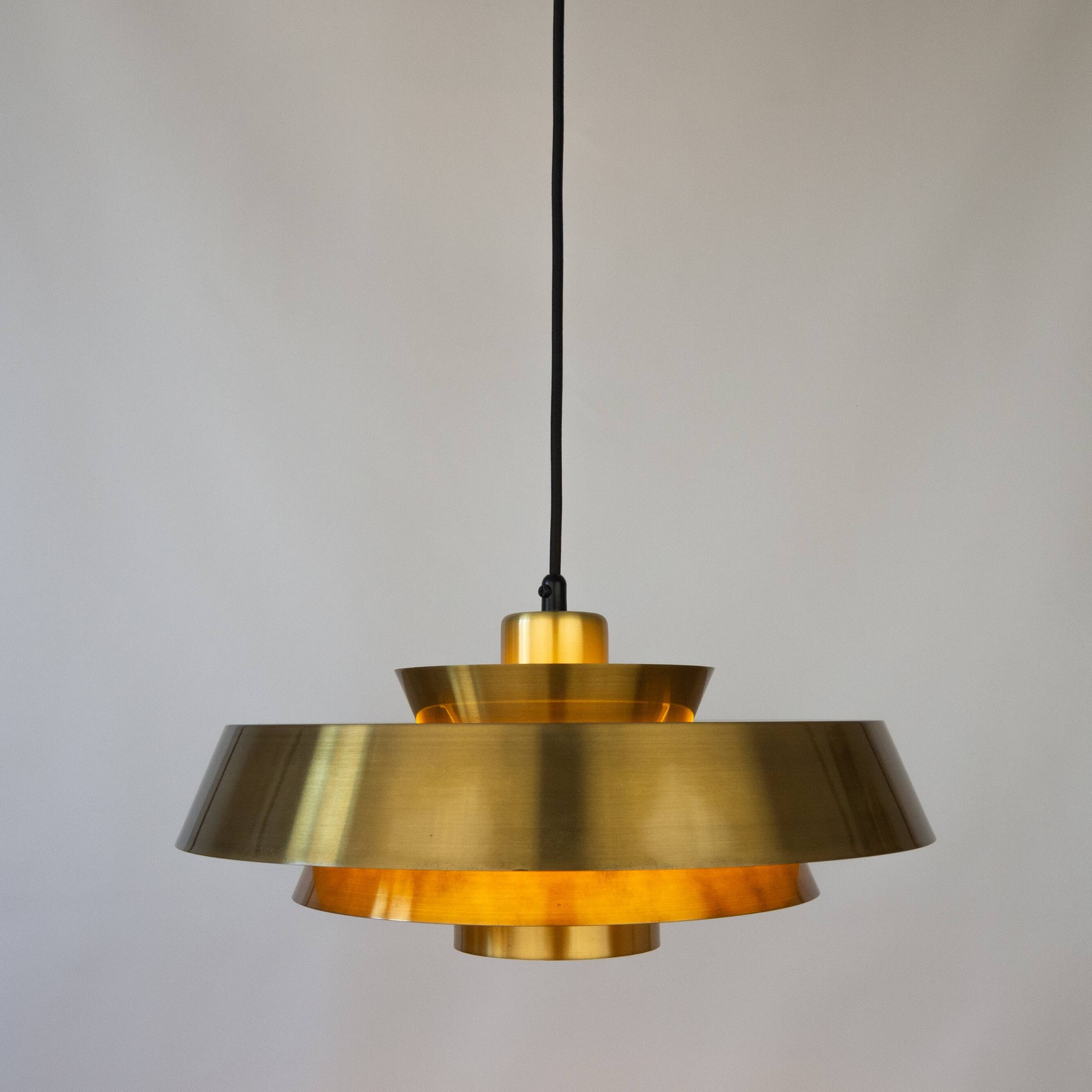 Danish vintage pendant lamp Nova by Jo Hammerborg, Fog og Morup, 1963