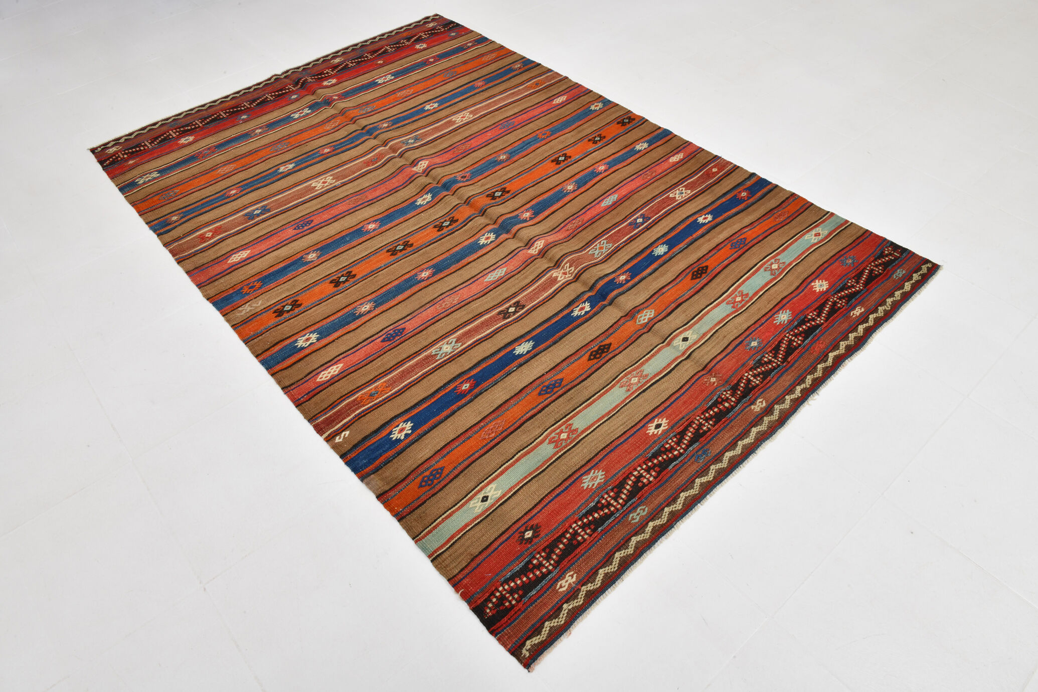 5x8 Kilim Modern Area Rug, 162x241Cm