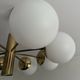 Kaiser Leuchten atomic sputnik pendant lamp, brass, 1960s