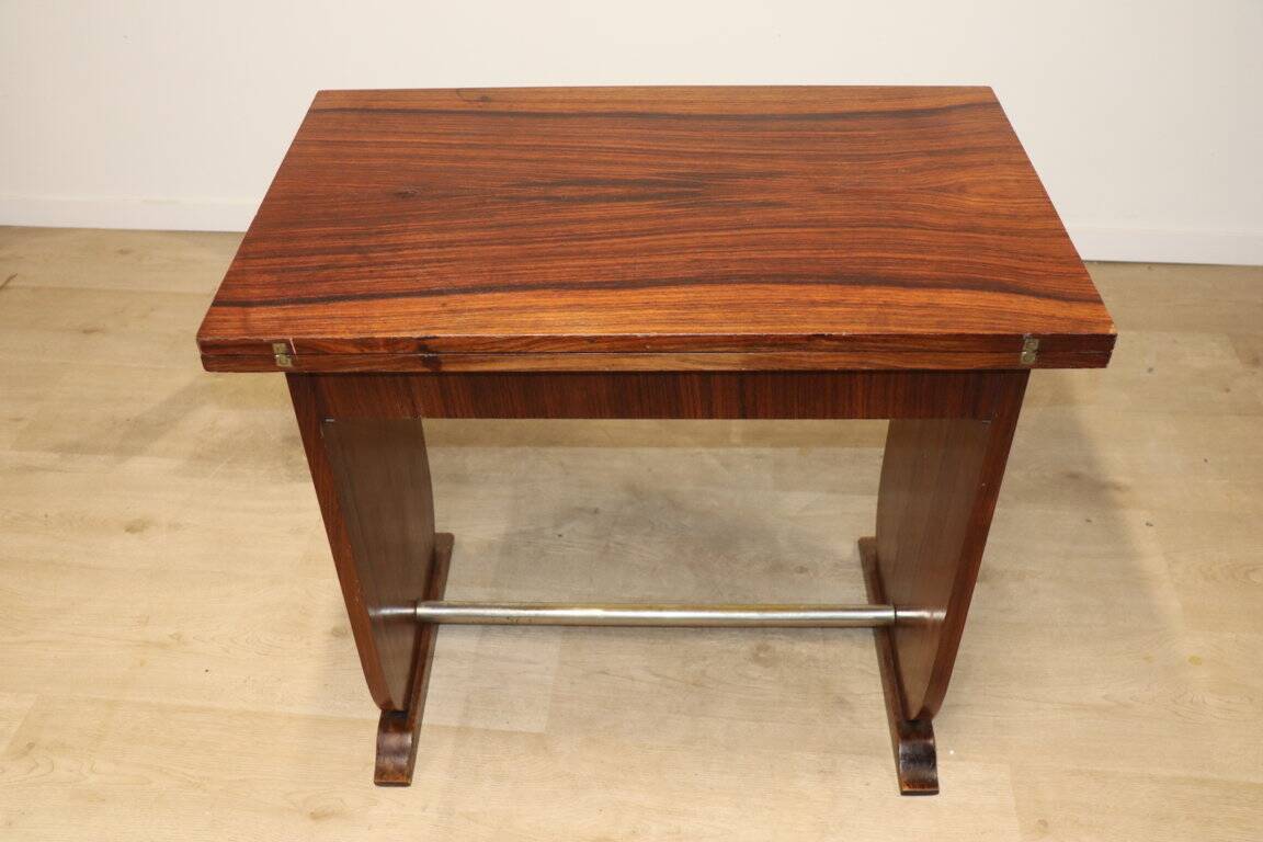 Art Deco "Portefeuille" table in rosewood - 1950