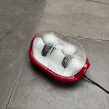 Red Walnut Floor Lamp Model by Achille Castiglioni for Flos, 1970s Mid-Century Modern Italy