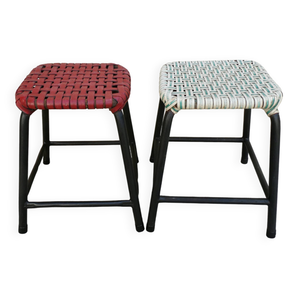 Paire de tabourets de bistrot, vers 1950 — Beyit