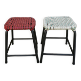 Paire de tabourets de bistrot, vers 1950