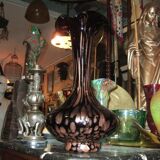 Vase à inclusion en verre aventurine