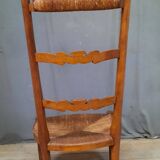 Straw fireside chair