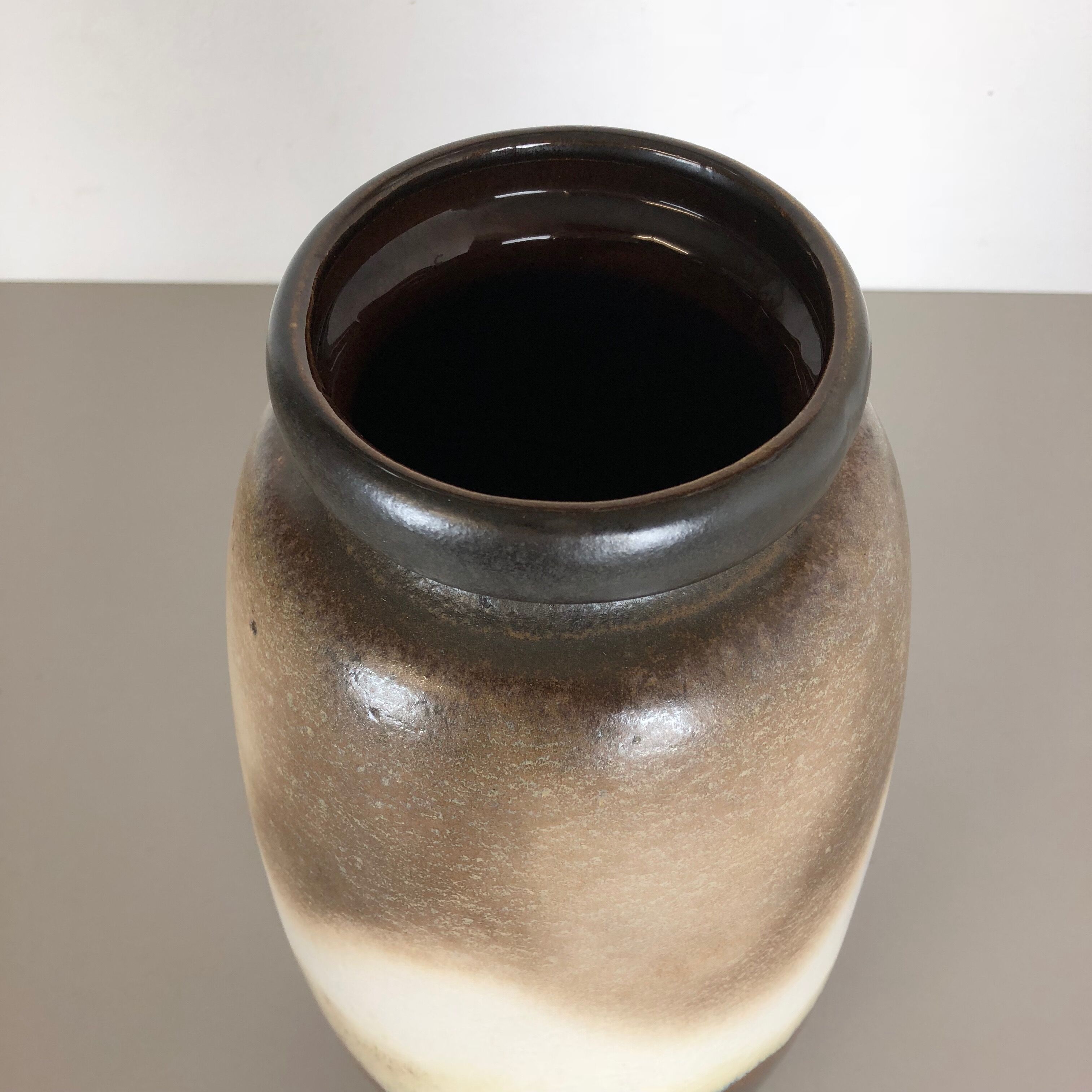 Pottery fat lava multi-color 284-47 floor vase made by Scheurich, 1970s