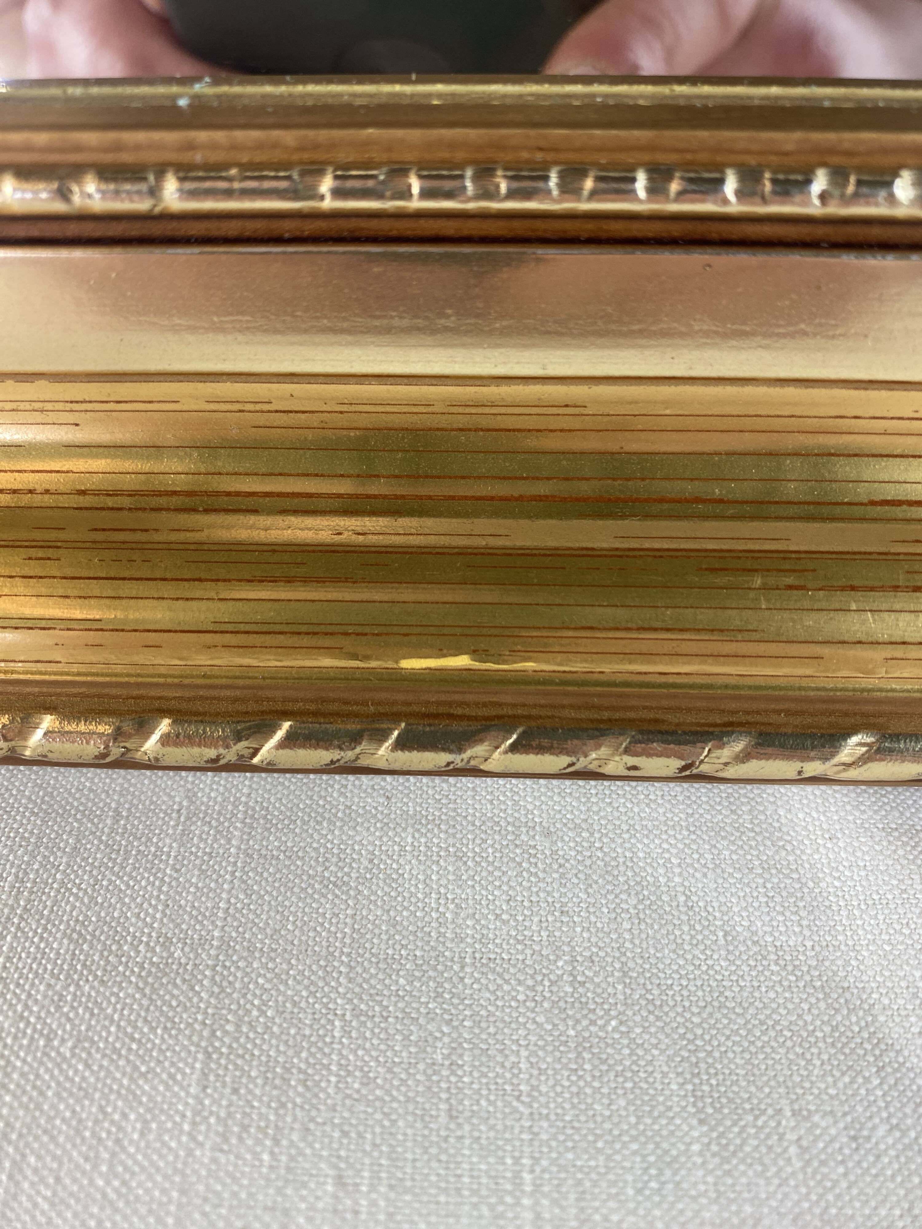 Gold Beveled Mirror