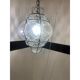 Italian Style Murano Glass Pendant in Transparent
