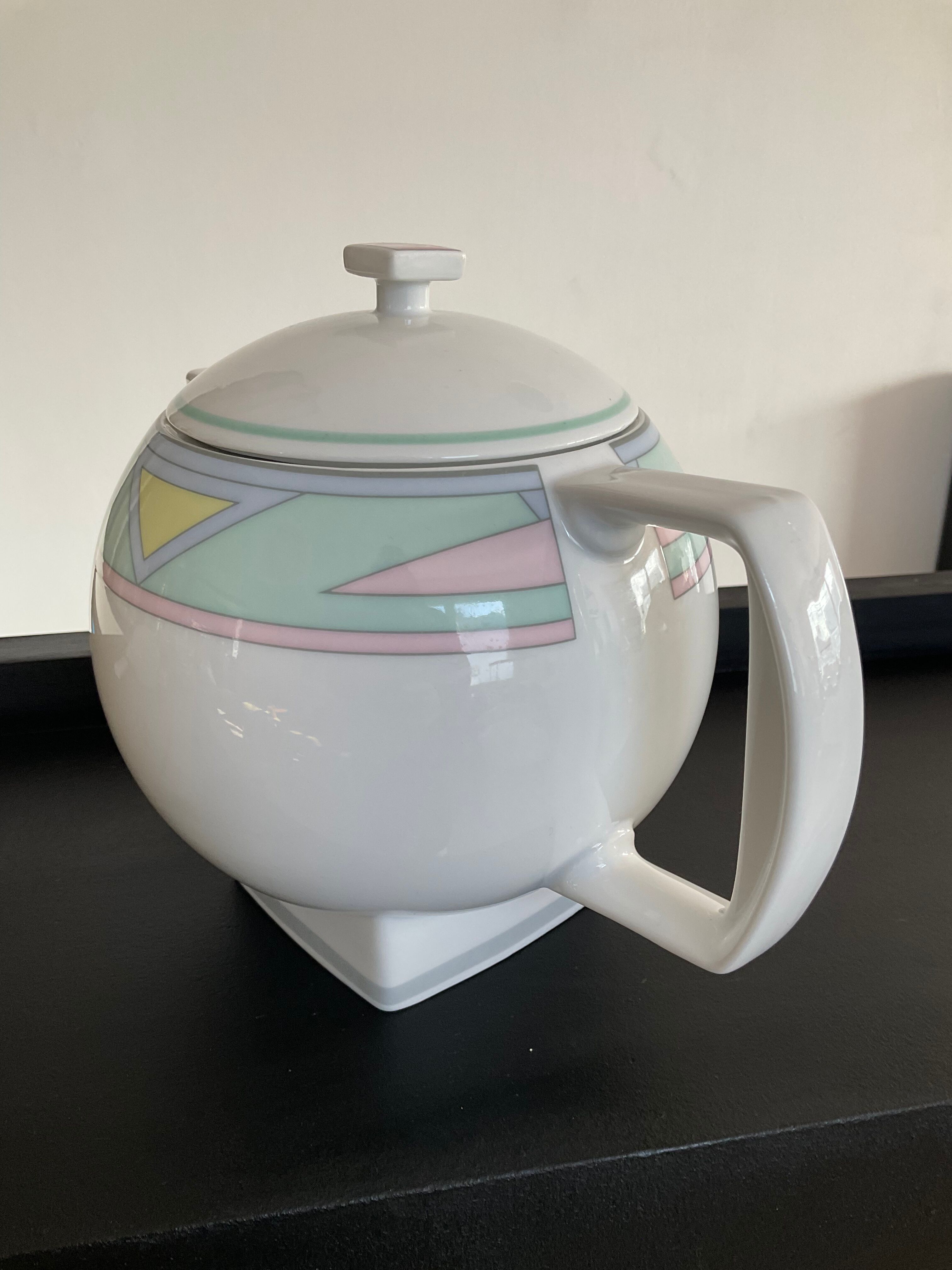 Teapot Art Deco ceramic West Germany 70s