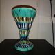 large sculptural vase "with hole" by Hubert Bequet – Smyrna decor – 1950s/60s