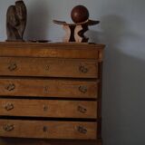 Antique Danish oak commode, made at the end of the 18th century, Louis XVI.