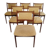 6 Danish rosewood chairs