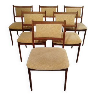 6 Danish rosewood chairs