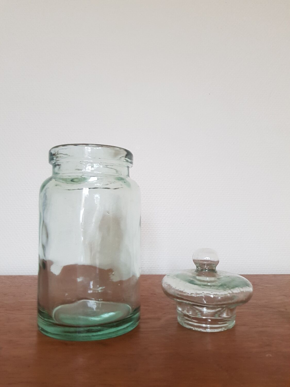 Old glass sugar box